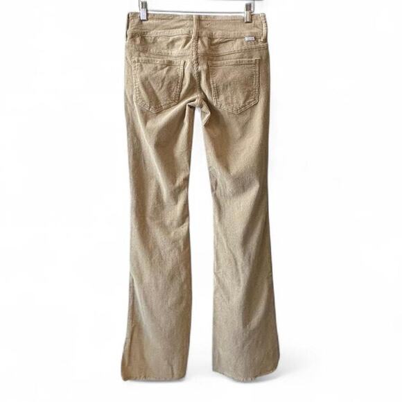 Pacsun 26 Low Rise Flare Corduroy Pants Beige – Y2K Retro Soft Cord Flares - Picture 3 of 8